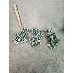 3 Nautical Ocean Christmas Wooden Bead Lighthouse,Seashell Garland 88" Long Each